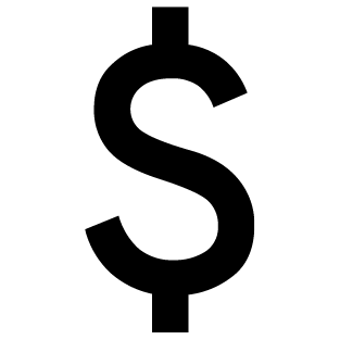 dollar sign transparent icon